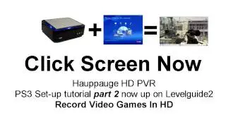HD PVR PS3 setup Vid Part 2 Link