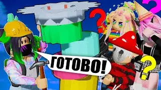 МЫ ПОСТРОИЛИ СВОЙ ТАВЕР! (очень корявый) Roblox Terracotta Tower BUILD MODE #1