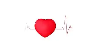 Heartbeat line white background FREE download stock footage + sound effect