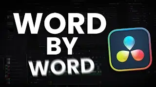 Word by Word Text Animation In DaVinci Resolve (QUICK and EASY!)