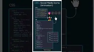 Creating social media icons using HTML, CSS. 