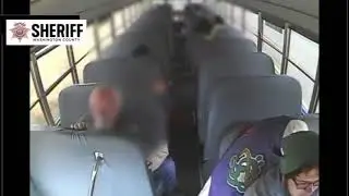 Video from inside school bus after alleged DUII crash