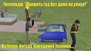 The Sims 2. Challenge. Прожить год без дома на улице и собирать жуков!