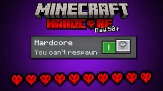 MINECRAFT BEDROCK EDITION: 100 DAYS IN HARDCORE SURVIVAL IS INSANE (day 50+)