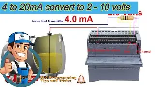 How to convert 4 to mA Transmitter signal to 2 to 10 volts ?