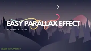 PARALLAX EFFECT USING ONE LINE OF CSS CODE IN JUST 2 MINUTES | CODE TO INFINITY