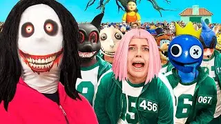 SQUID GAME with MONSTERS in REAL LIFE!