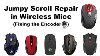 How to fix wireless mouse scroll wheel jumping up and down || Jumpy Scrolling wheel (Encoder repair)