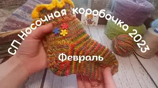 Носочная коробочка 2023/Февраль🌈Детские носки из пряжи ручного крашения🌈