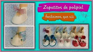 COMO HACER ZAPATOS DE MUÑECAS DE 30 CM Y DE 36 CM ( PATRONES GRATIS )  video - 508