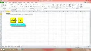 How to Move Cursor Inside a Cell with Keyboard in Excel