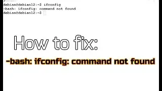 How to fix ifconfig command not found?