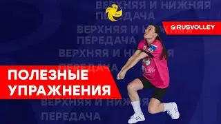 Упражнения для волейбола. Верхняя и нижняя передача.