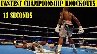 Top 10 Fastest Knockouts in Championship Fights