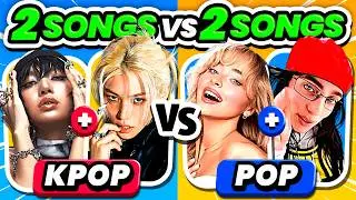 KPOP vs POP : 2 SONGS vs 2 SONGS ✨ Save One, Drop One - QUIZ KPOP 2024