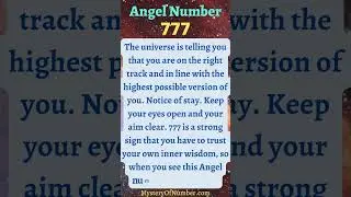 777 Angel Number Meaning 