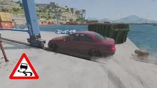 Drifting with Mercedes-Benz E200 | Russian Paradise🔥 | BeamNG Drive Update 0.27 