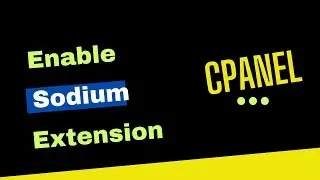 How to enable sodium php extensions in cpanel