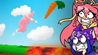 Can we beat a SINGLE stage?? - Super Bunny Man Co-op [5]