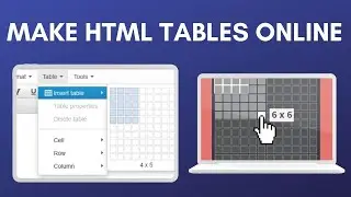 How to make a HTML Table Online | Online Generator | Html Tutorial For Beginners In Hindi