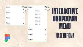 Filter Menu interactive in figma| Beginners tutorial