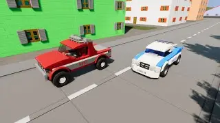 ЛЕГО ПОЛИЦЕЙСКАЯ ПОГОНЯ ( 3Д ЛЕГО АНИМАЦИЯ )