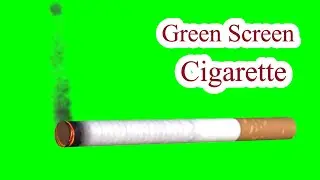 Green Screen Cigarette Green Screen with smoke