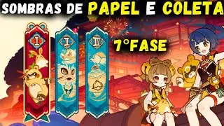 SOMBRAS DE PAPEL E COLETA - CARAMELIZADO EM CHAMAS (7°FASE) - NOVO EVENTO - GENSHIN IMPACT 4.4