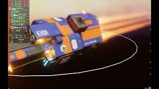 Nebulous Fleet Command: 4 on 3 AI battle