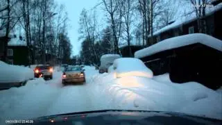 Чуть не въехал в зад