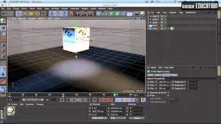 Adobe After Effects Cinema 4D Cube in Space with lights exercise