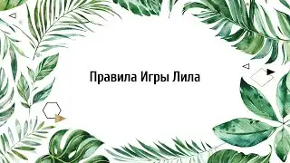 Правила Игры Лила