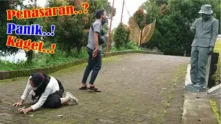 Ekspresi kocak ketemu patung hidup || Statue Prank