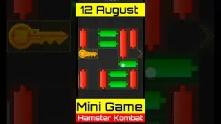 12 Augut How to solve Mini Game.PUZZLE in Hamster Kombat 100%