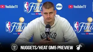 Nikola Jokic Previews Game 5 Of Nuggets/Heat | 2023 NBA Finals