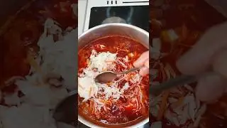Сытный постный борщ 🤗 