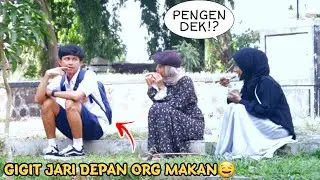 ANAK SMP GIGIT JARI DEPAN ORANG MAKAN!