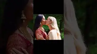 Russian and Indian lesbian lip kissing 💋#shortvideo #lesbian #kissing