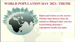 World Population Day 2021 Theme|Rights and Choices are the Answer Theme of World Population Day 2021