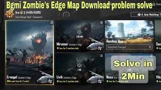 Bgmi Zombie's Edge Map Download problem solve | Bgmi 2.8 update zombies map download problem fix