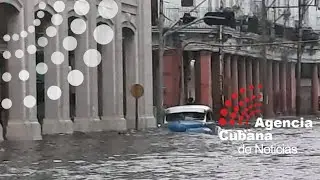 Inundaciones en algunos municipios de La Habana