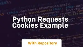 python requests cookies example