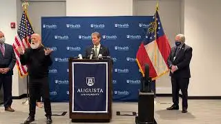 Gov. Brian Kemp Press Conference to discuss COVID-19 vaccine efforts at AU Health