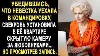 Убедившись, что невестка уехала в командировку, свекровь установила в её квартире скрытую камеру...