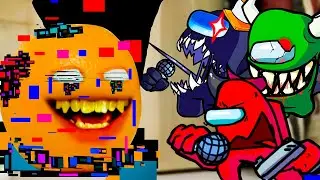 FNF SLICED But IMPOSTORS Sings It vs ANNOYING ORANGE | Friday Night Funkin