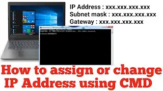 Assign IP address to your computer using cmd | Change IP Address in Windows Using CMD