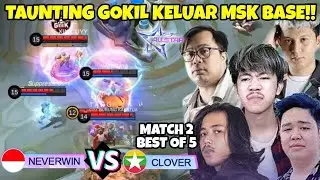 TAUNTING TERGOKIL SEPANJANG SEJARAH MLBB KELUAR MASUK BASE MUSUH! TIM INDO VS TIM MYANMAR MATCH 2