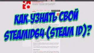 КАК УЗНАТЬ СВОЙ STEAMID64 (STEAM ID)?