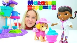 Доктор Плюшева и Скай в магазине игрушек - Видео для детей