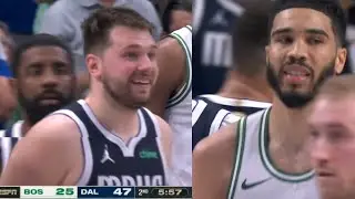 LUKA DONCIC REMINDS JAYSON TATUM AFTER TAKING OVER ENTIRE GAME! IN GAME 4! NBA FINALS! MADE HIM MAD!